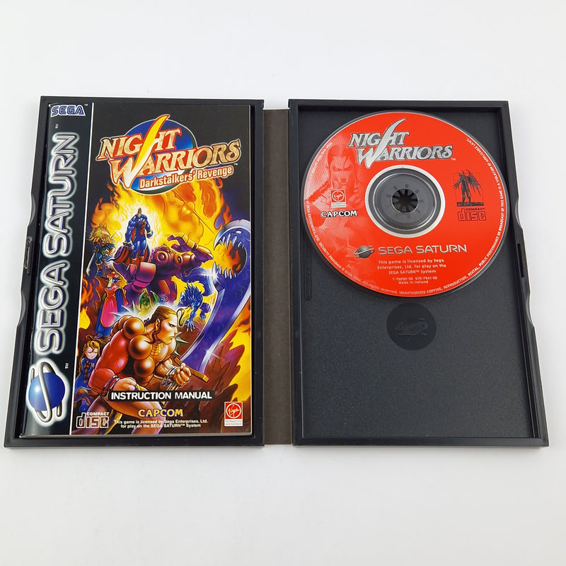 Sega Saturn Game: Night Warriors Darkstalkers Revenge - CD Instructions OVP PAL