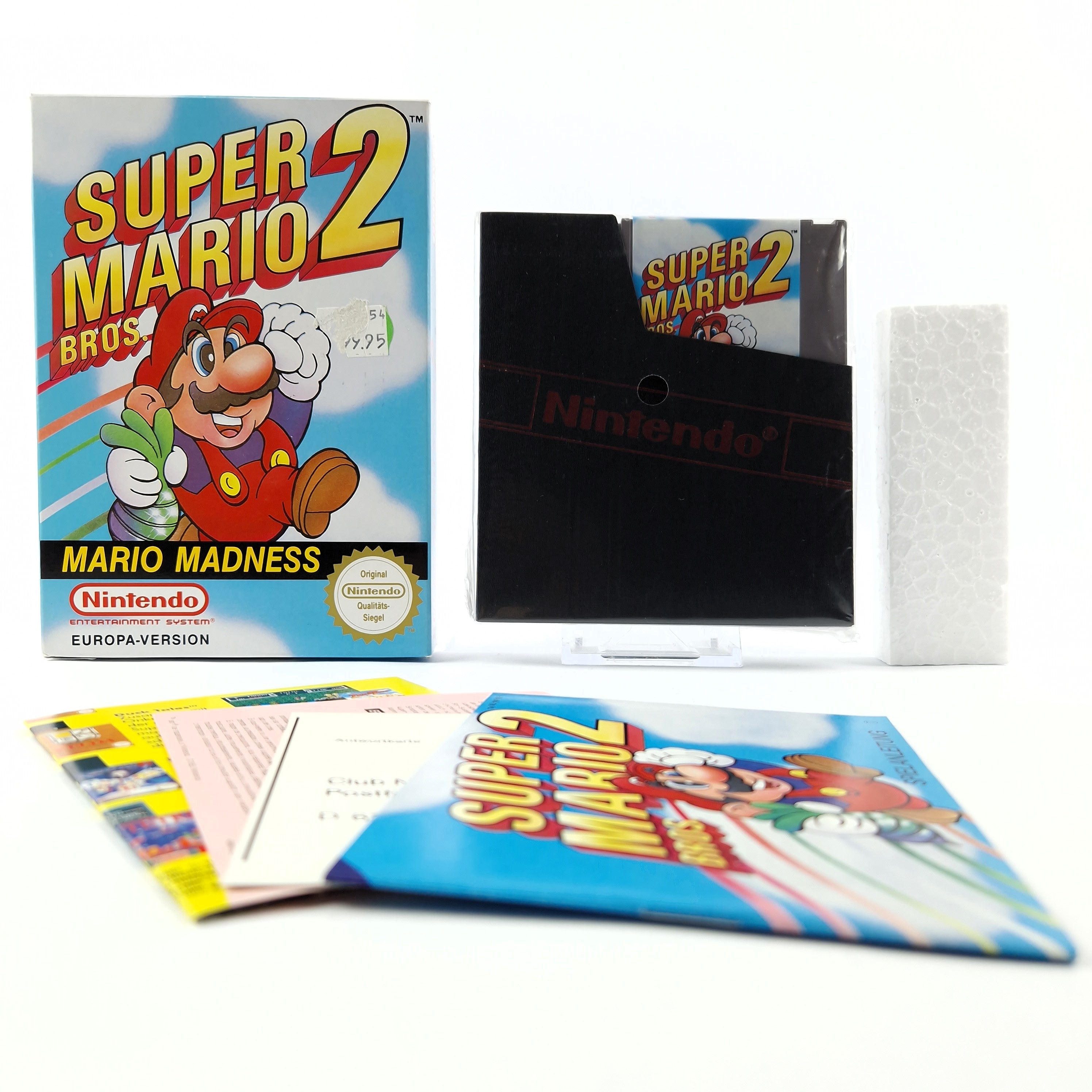 Nintendo NES Spiel : Super Mario Bros. 2 - Modul Cartridge Anleitung OVP cib PAL
