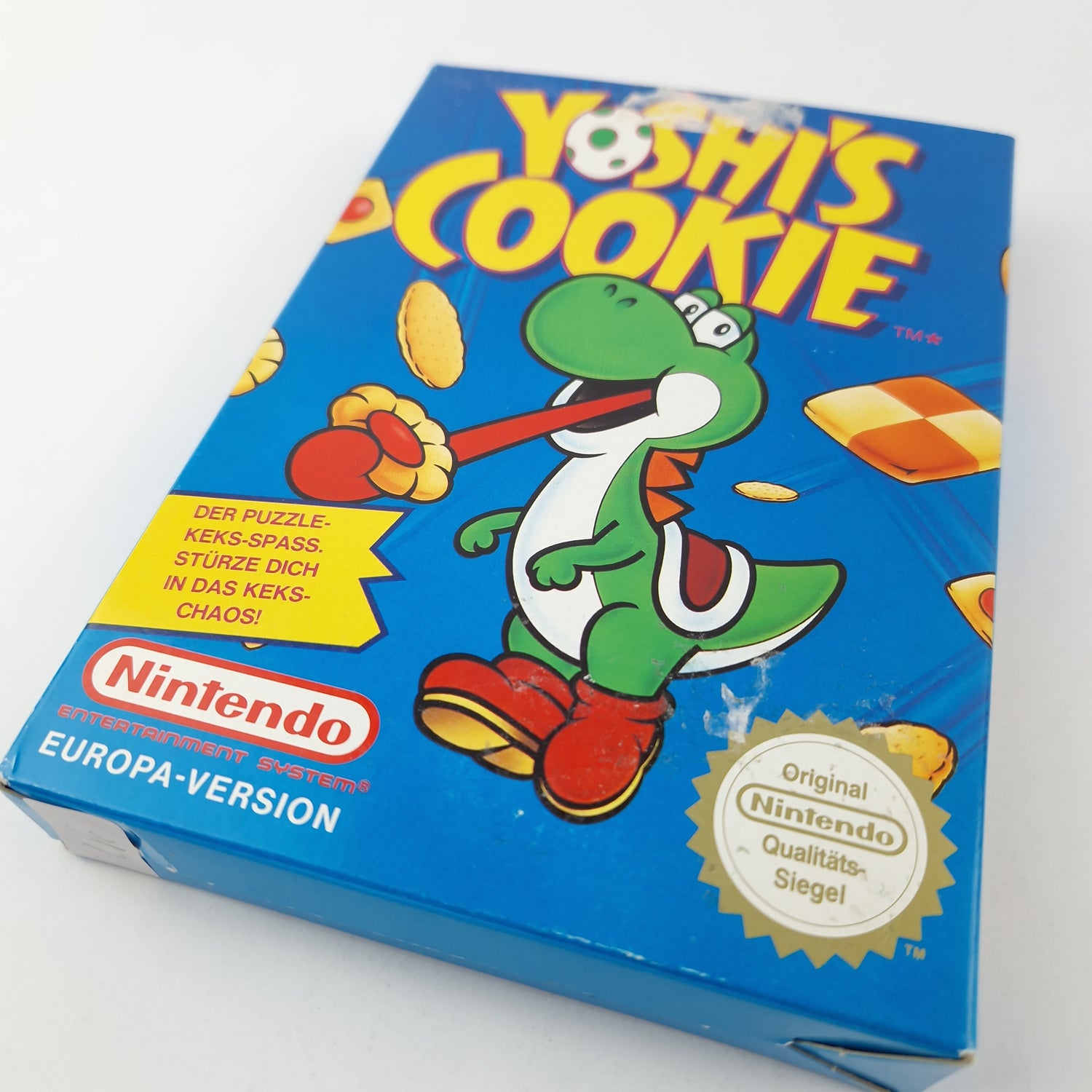 Nintendo NES Spiel : Yoshis Cookie - Modul Cartridge Anleitung OVP cib PAL