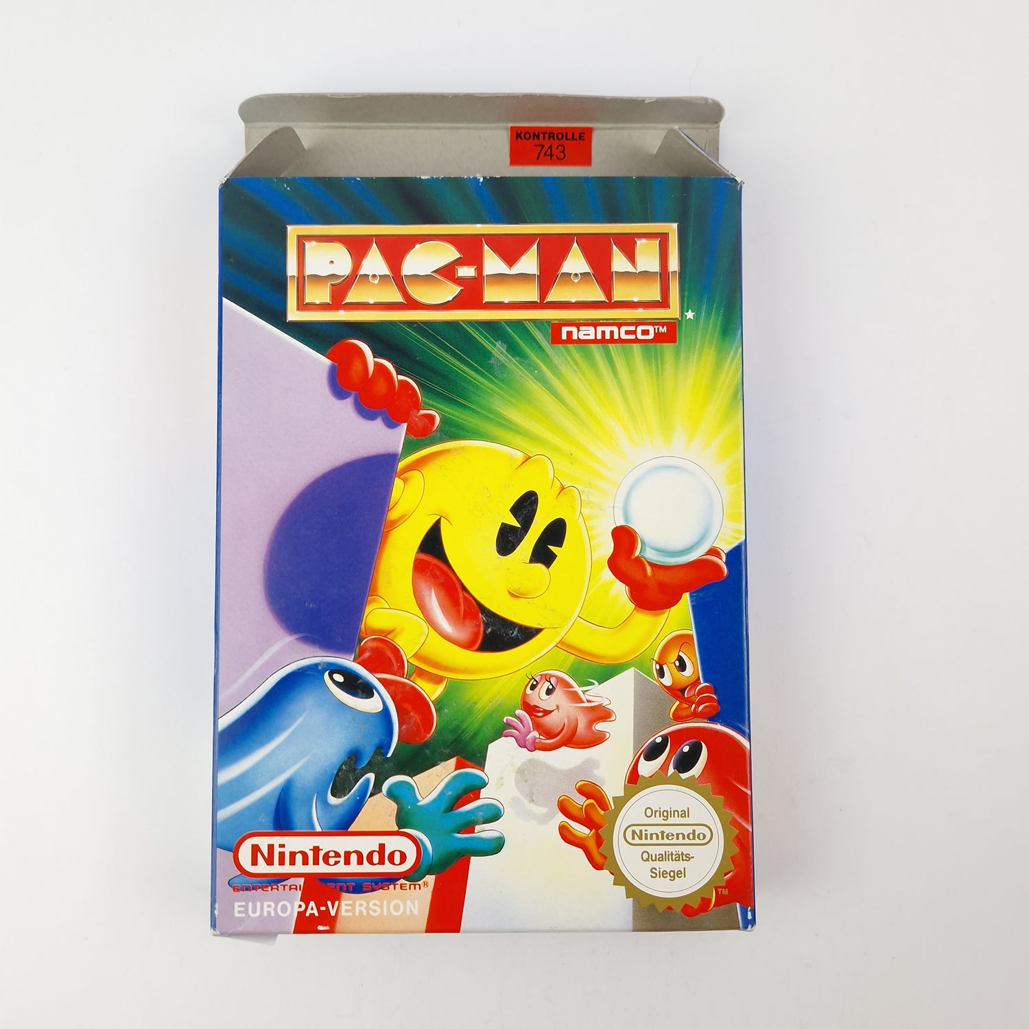 Nintendo NES Game: Pac-Man - Module Cartridge Instructions OVP cib PAL