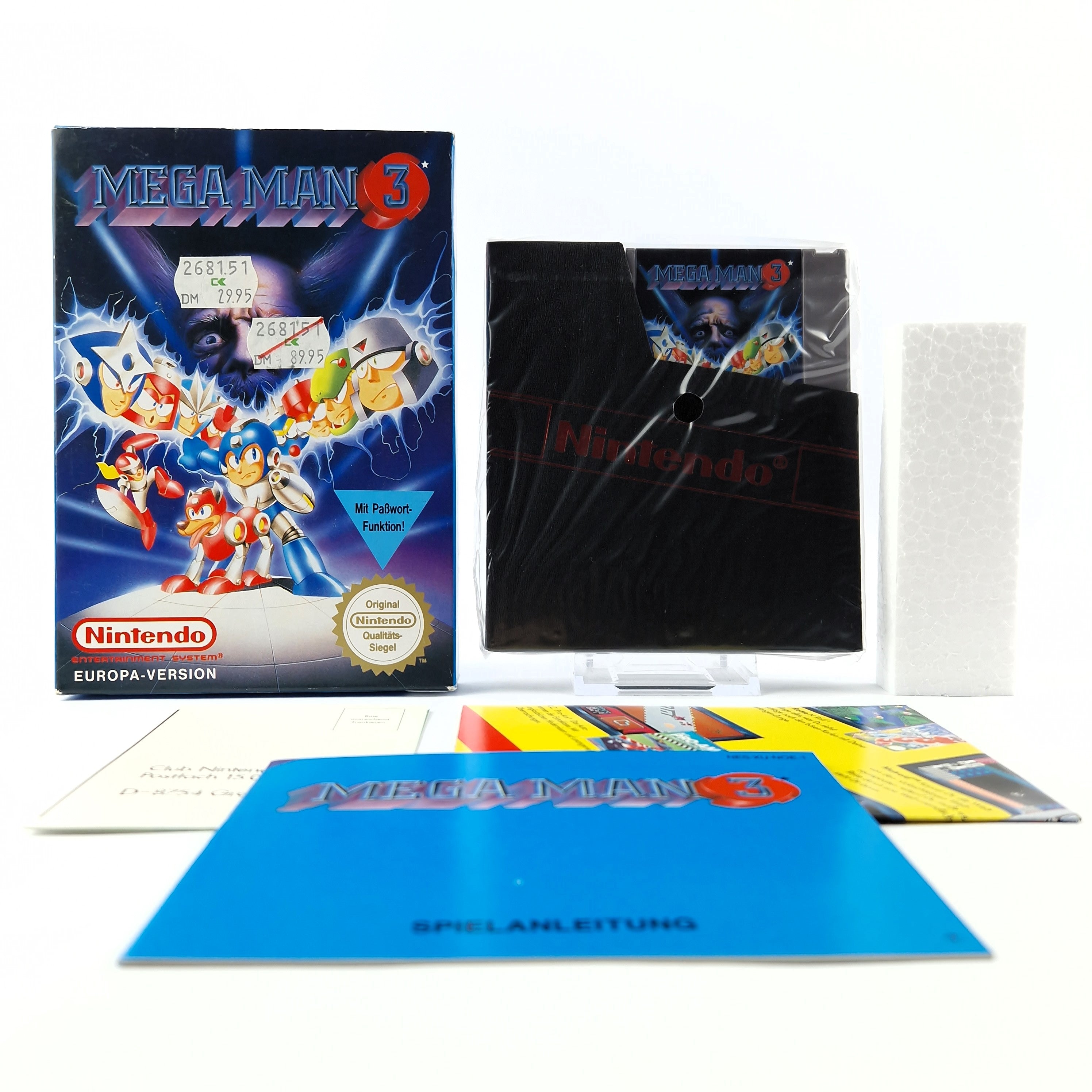 Nintendo NES Spiel : Mega Man 3 - Modul Cartridge Anleitung OVP cib PAL