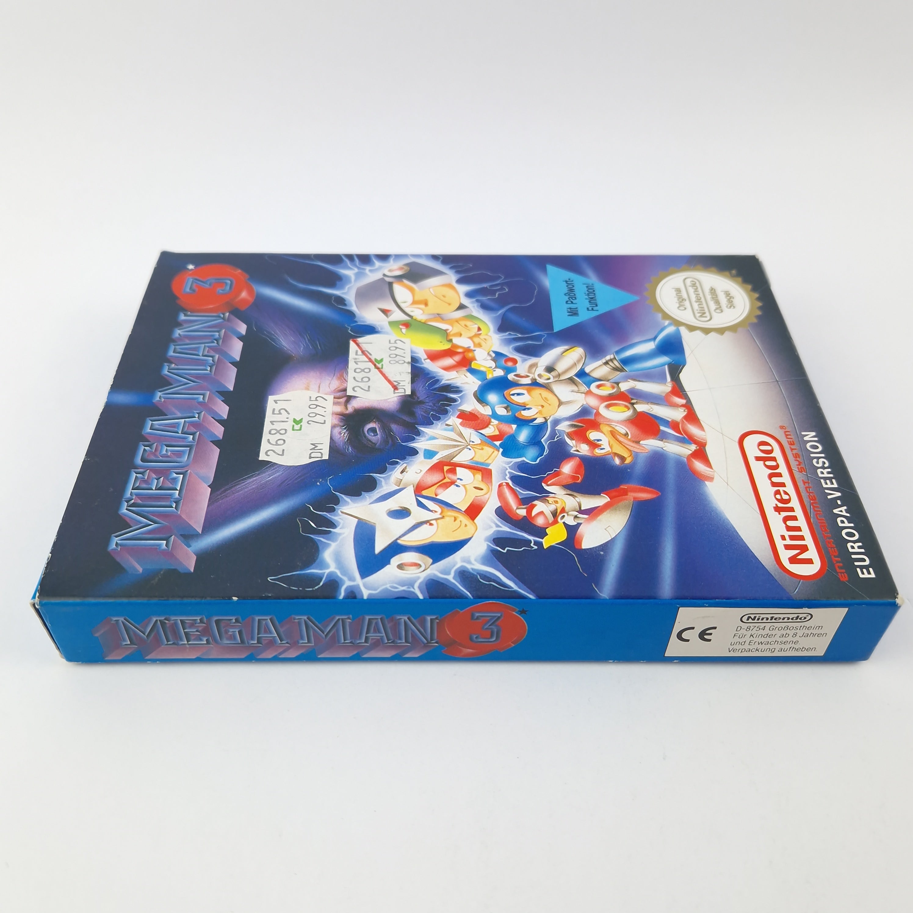 Nintendo NES Spiel : Mega Man 3 - Modul Cartridge Anleitung OVP cib PAL