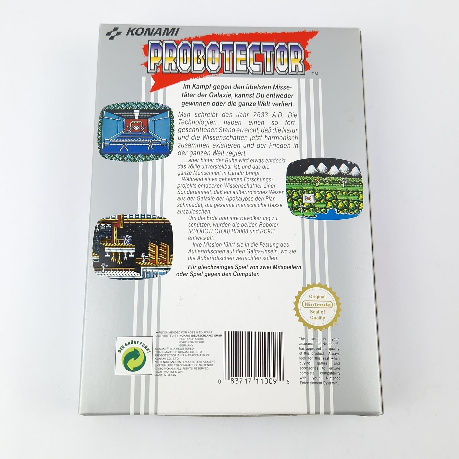 Nintendo NES Spiel : Probotector - Modul Cartridge Anleitung OVP cib PAL Konami