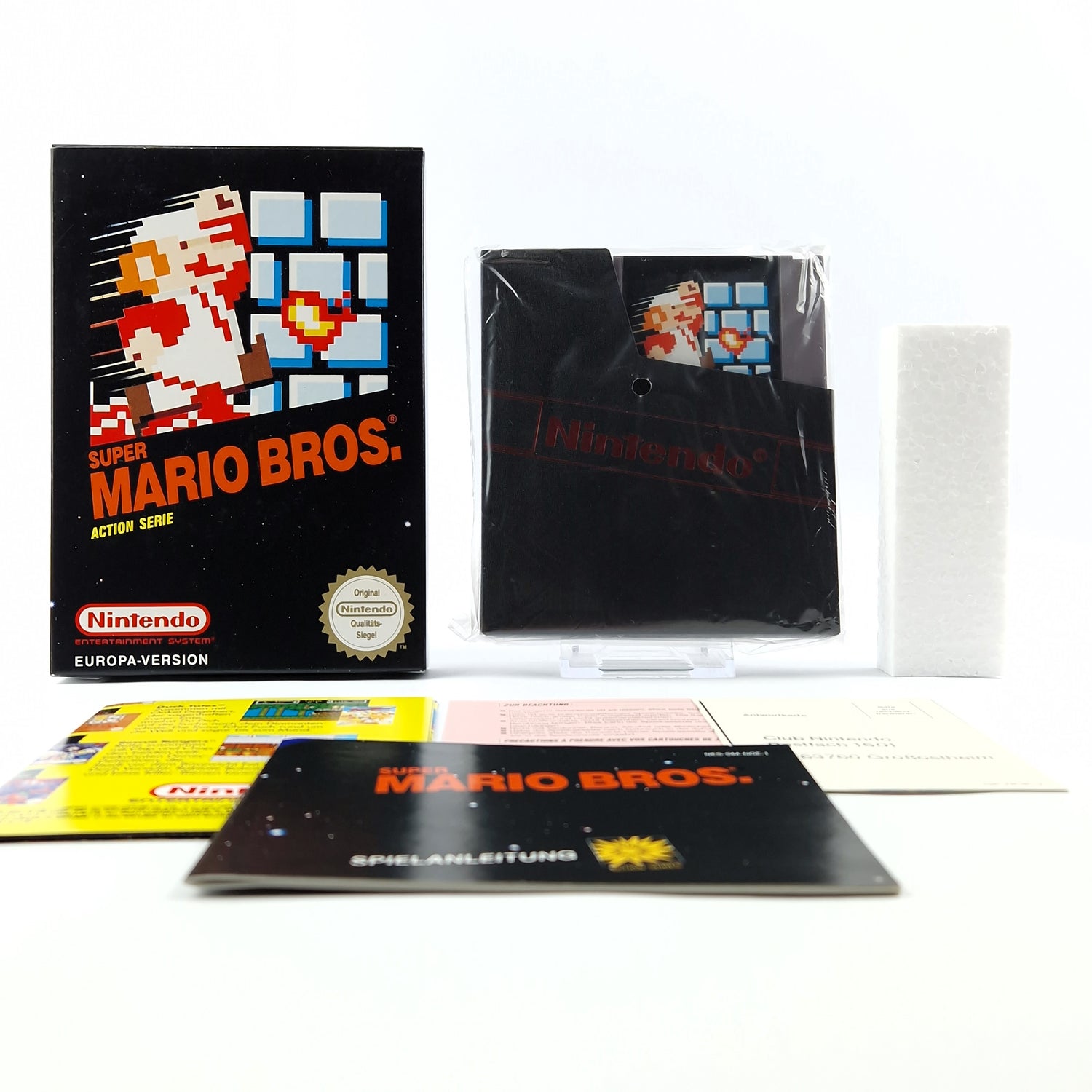 Nintendo NES Spiel : Super Mario Bros. - Modul Cartridge Anleitung OVP cib PAL