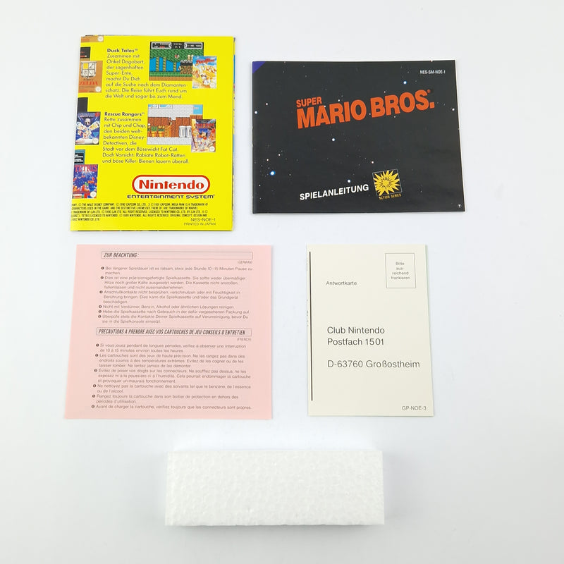 Nintendo NES Game: Super Mario Bros. - Module Cartridge Instructions OVP cib PAL