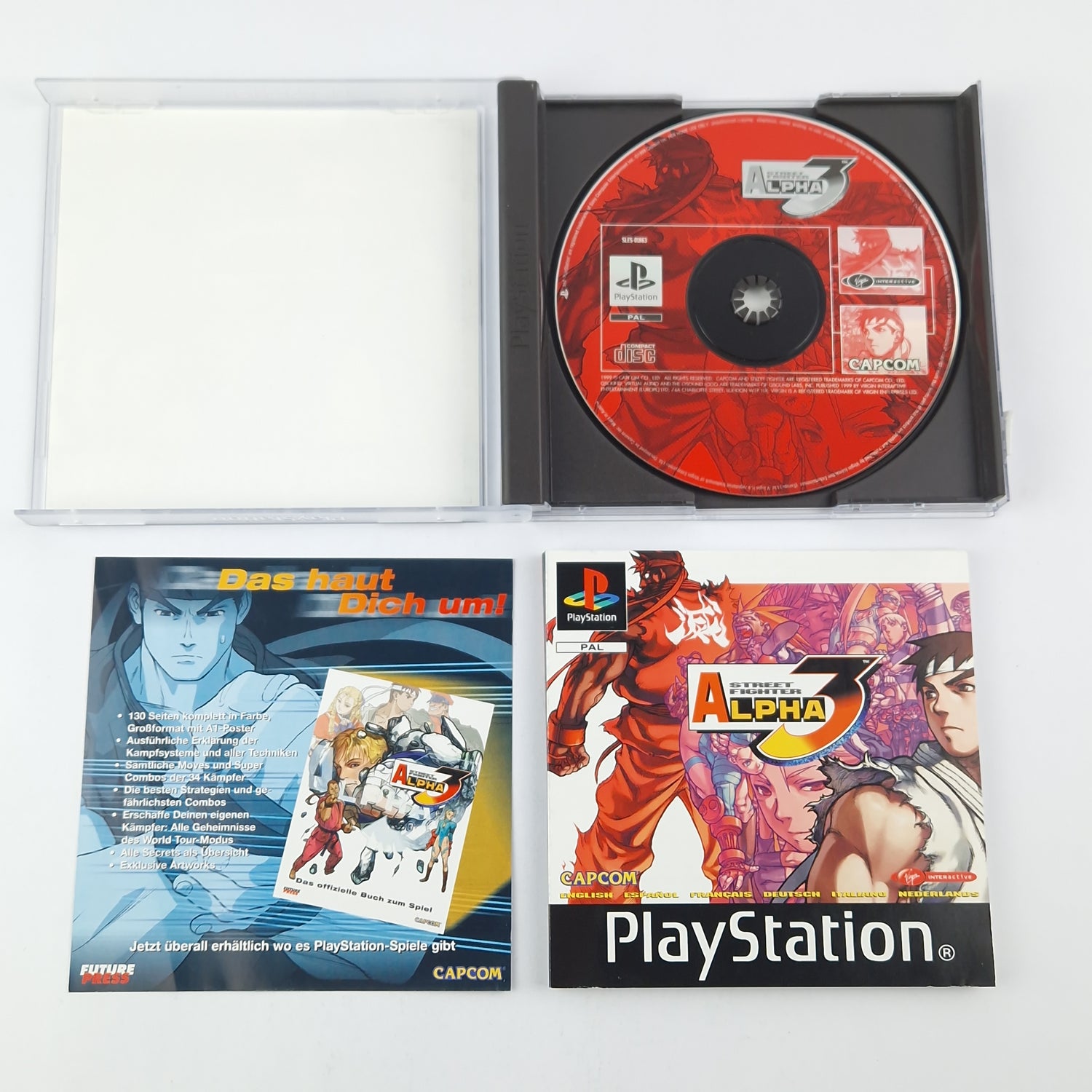 Playstation 1 Spiel : Street Fighter Alpha 3 - CD Anleitung OVP SONY PS1 PSX PAL