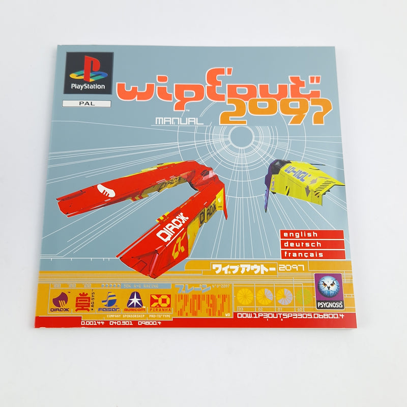 Playstation 1 Spiel : Wipeout 2097 - CD Anleitung OVP SONY PS1 PSX PAL
