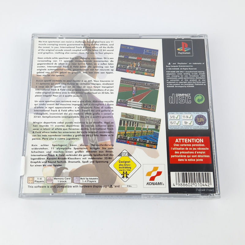 Playstation 1 Game: Track &amp; Field International CD Instructions OVP SONY PS1 PSX