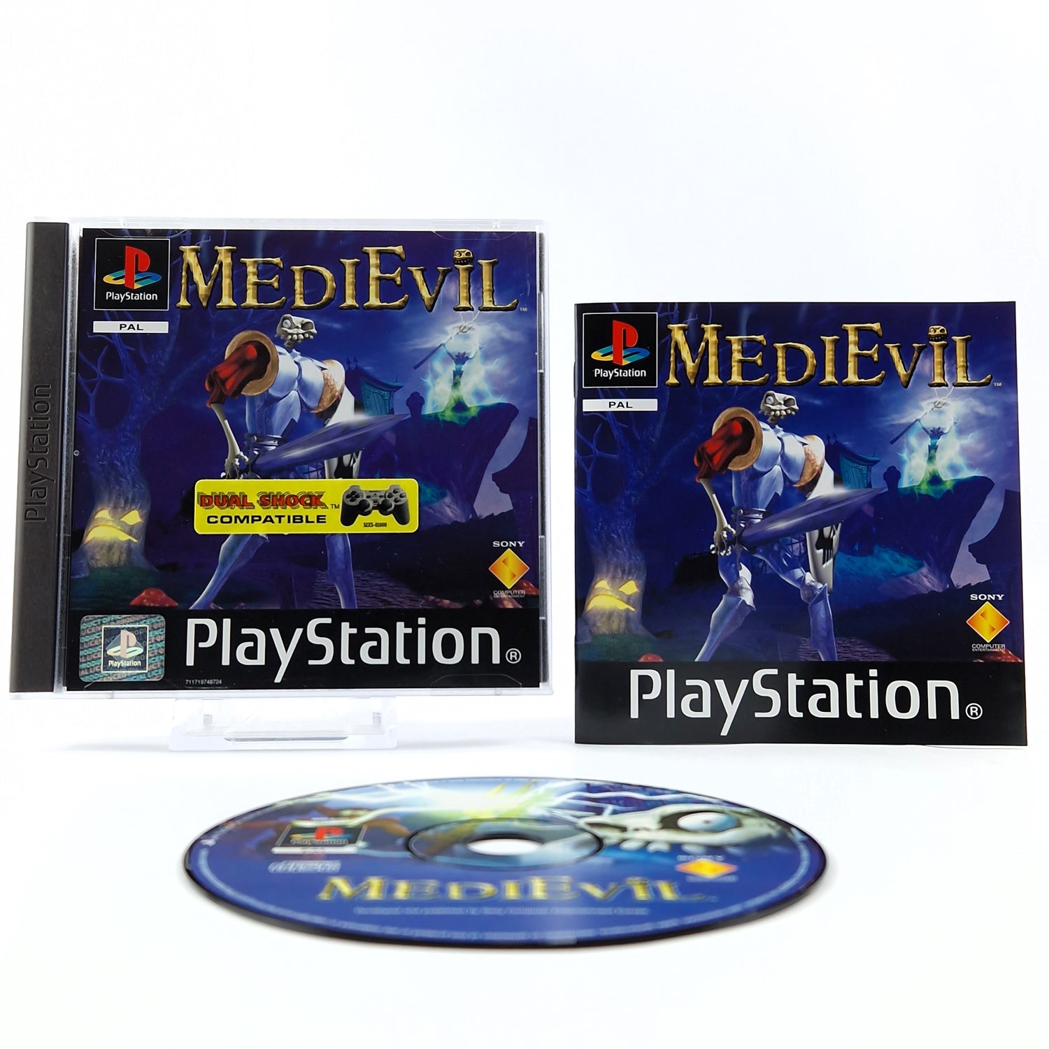 Playstation 1 Spiel : Medi Evil - CD Anleitung OVP SONY PS1 PSX PAL Medievil