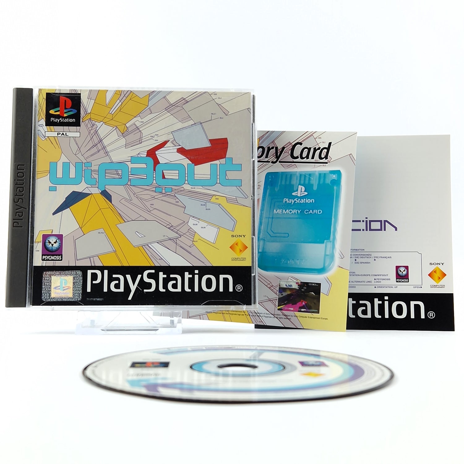 Playstation 1 Spiel : Wipeout - CD Anleitung OVP | SONY PS1 PSX PAL