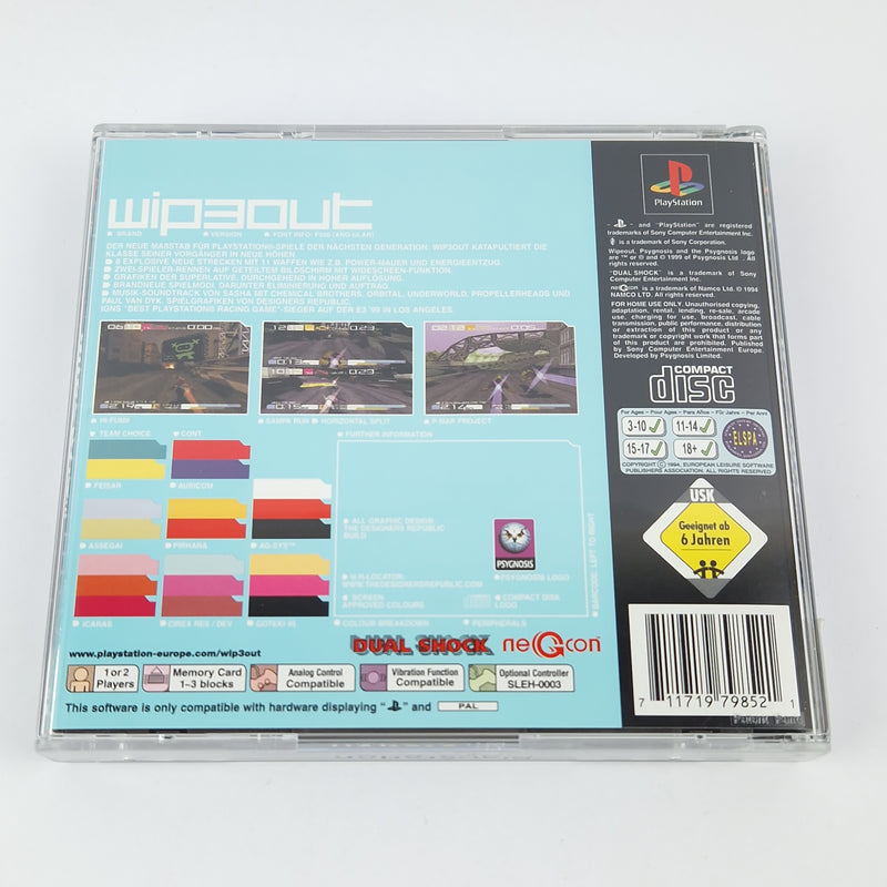 Playstation 1 Spiel : Wipeout - CD Anleitung OVP | SONY PS1 PSX PAL
