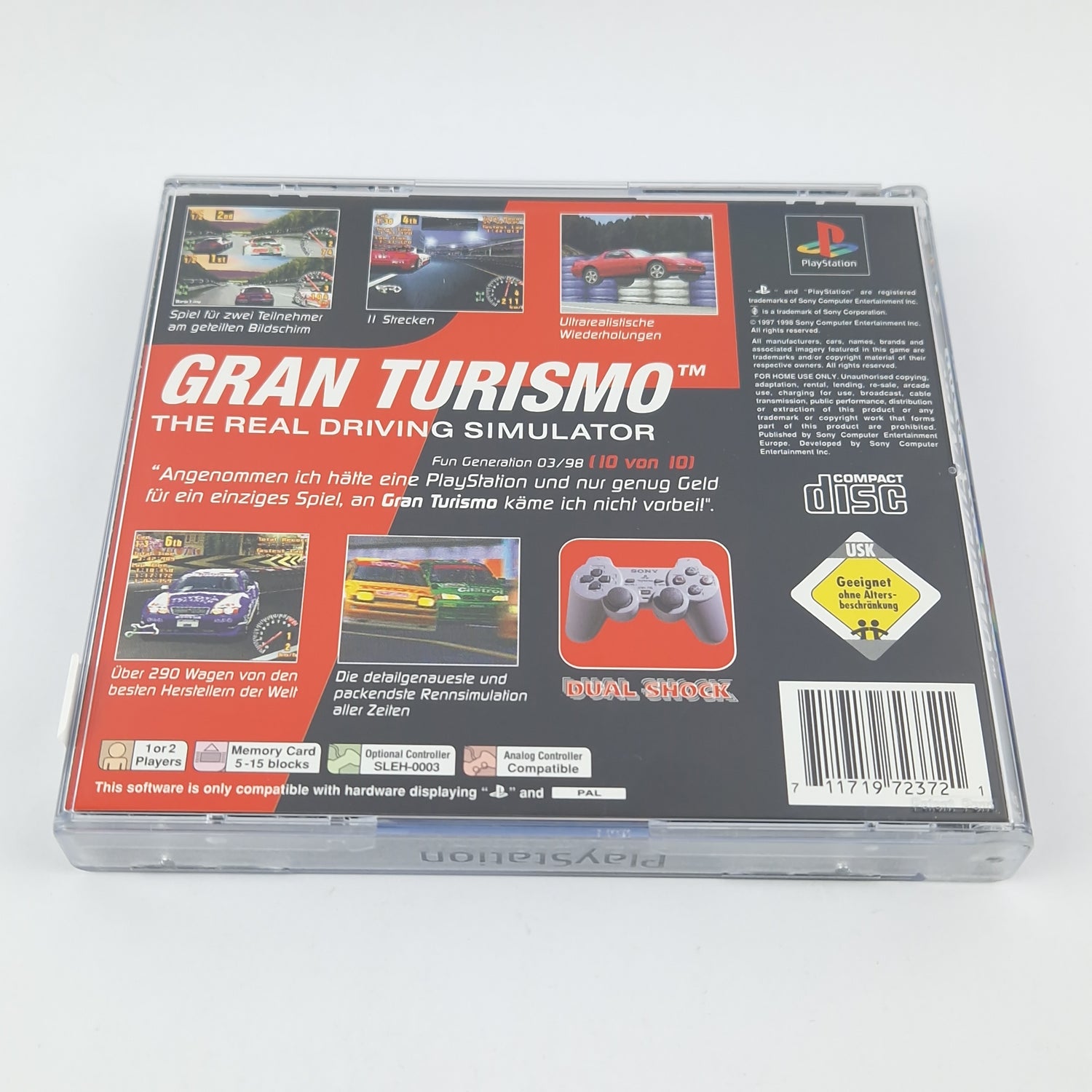 Playstation 1 game: Gran Turismo - CD instructions OVP | SONY PS1 PSX PAL