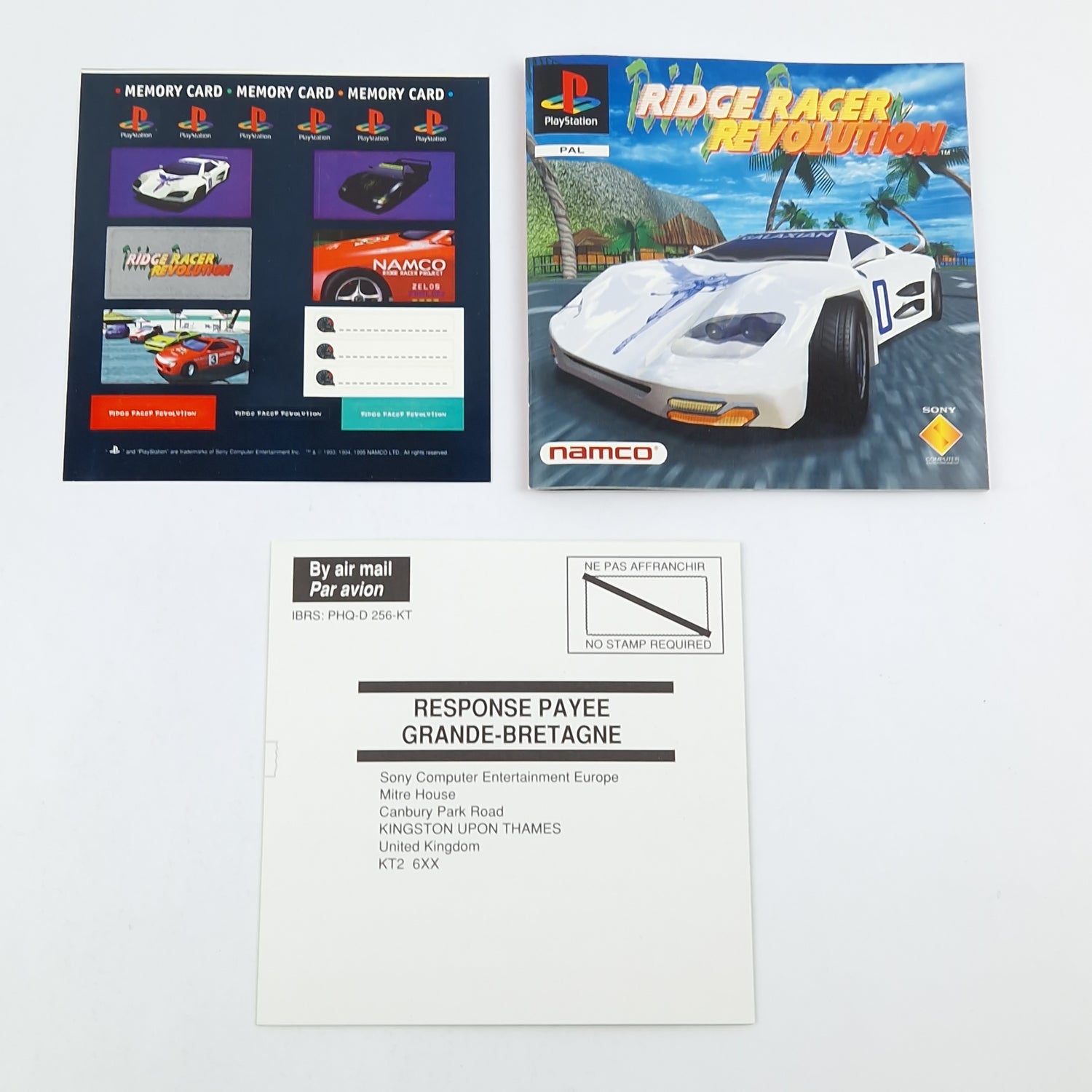 Playstation 1 game: Ridge Racer Revolution - CD instructions OVP | SONY PS1 PSX