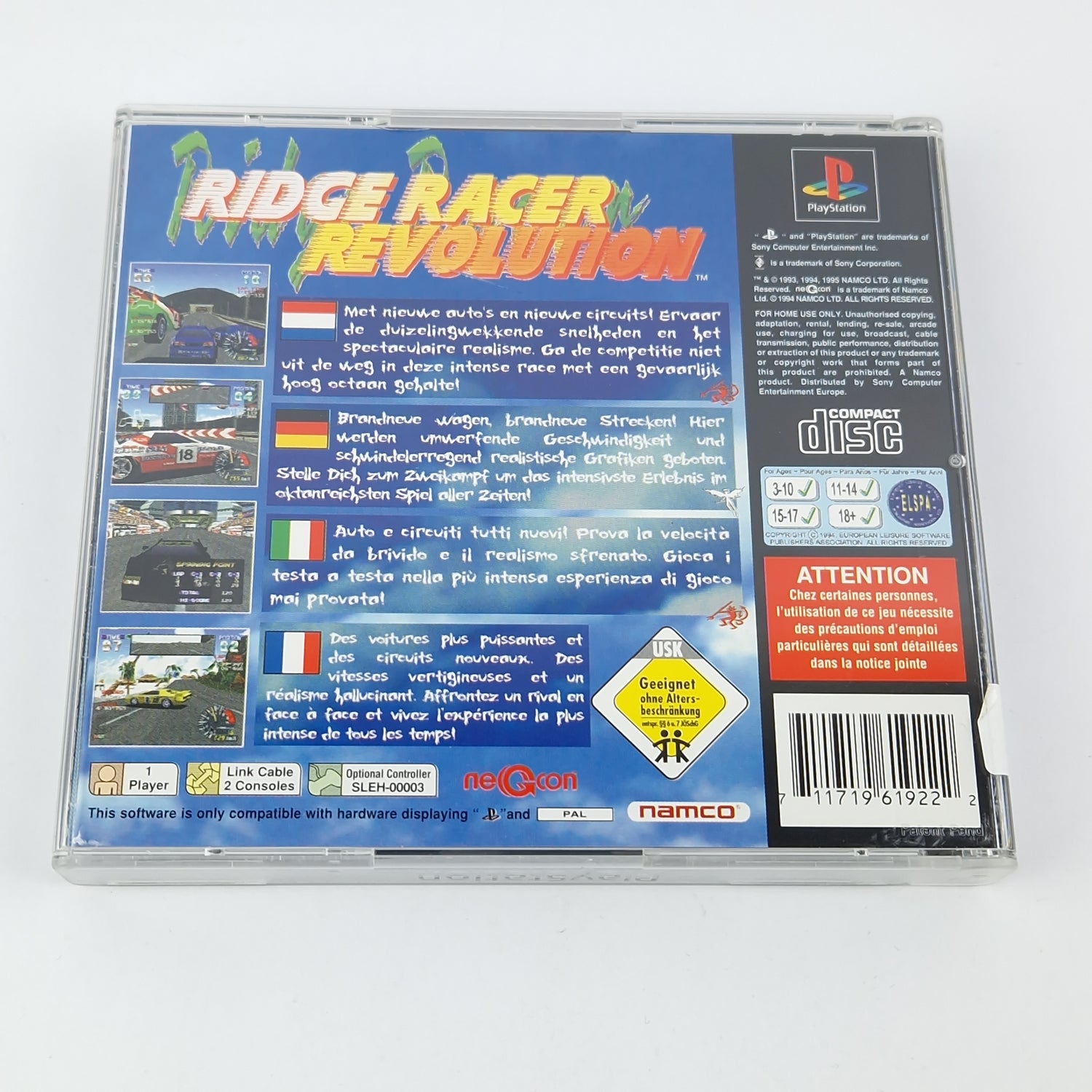 Playstation 1 game: Ridge Racer Revolution - CD instructions OVP | SONY PS1 PSX