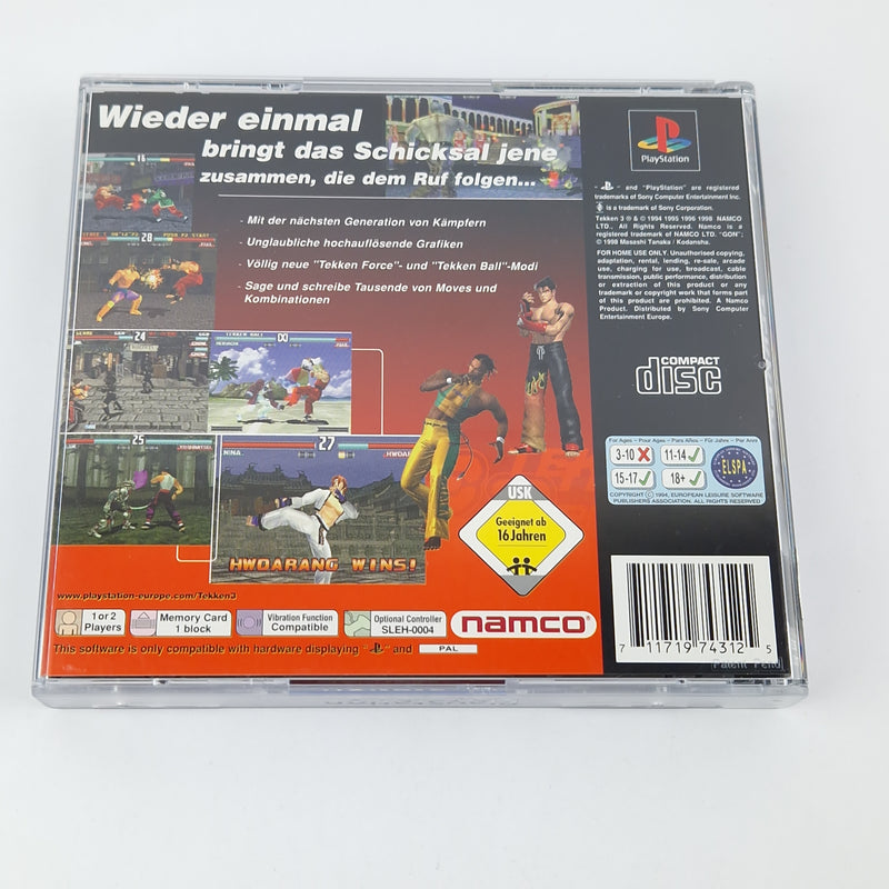 Playstation 1 Spiel : Tekken 3 von Namco - CD Anleitung OVP | SONY PS1 PSX PAL