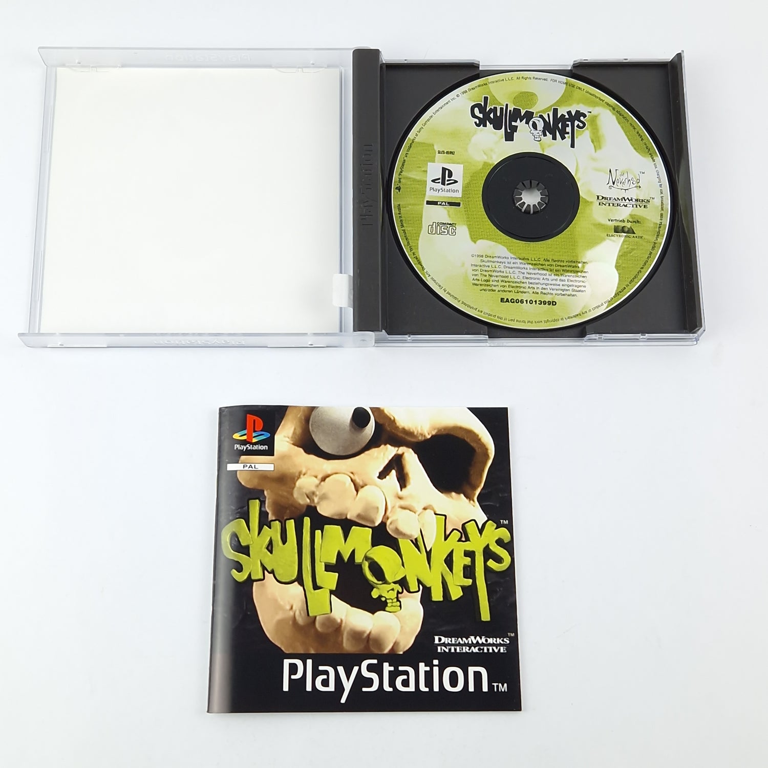 Playstation 1 game: Skull Monkeys - CD instructions OVP | SONY PS1 PSX PAL