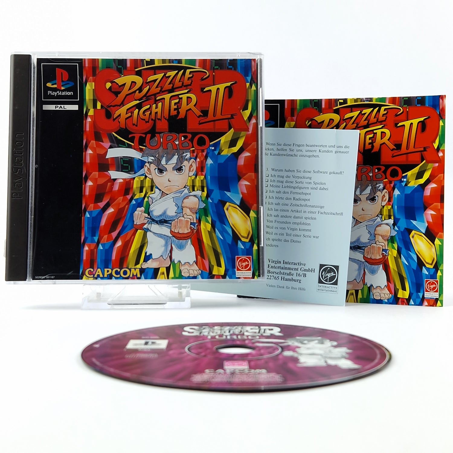 Playstation 1 Spiel : Super Puzzle Fighter II Turbo - CD Anleitung OVP | PS1 PSX