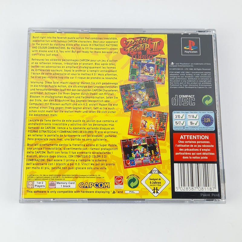 Playstation 1 Spiel : Super Puzzle Fighter II Turbo - CD Anleitung OVP | PS1 PSX
