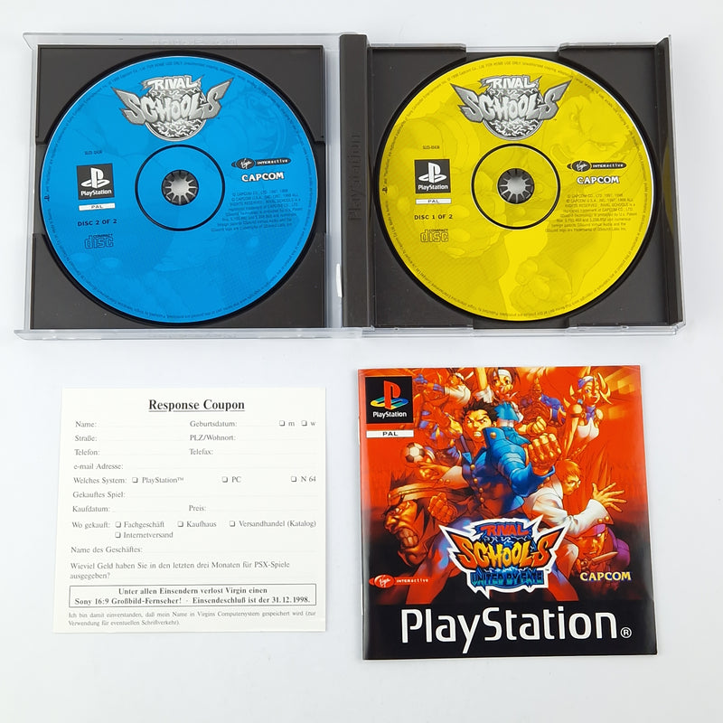 Playstation 1 Game: Rival Schools United by Fate - CDs Instructions OVP | PS1 PSX