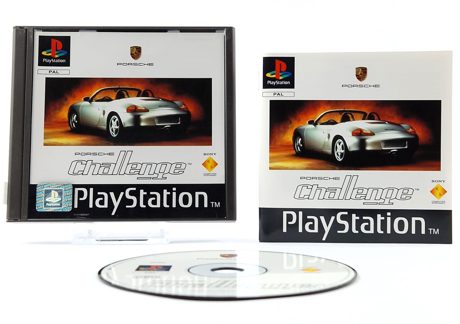 Playstation 1 Spiel : Porsche Challenge - CD Anleitung OVP | SONY PS1 PSX PAL