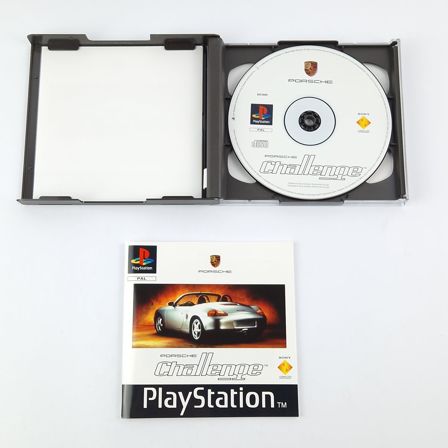 Playstation 1 Spiel : Porsche Challenge - CD Anleitung OVP | SONY PS1 PSX PAL