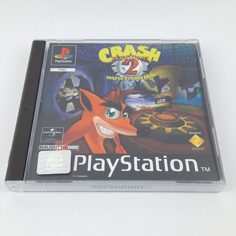 Playstation 1 Spiel : Crash Bandicoot 2 Cortex Strikes Back - PS1 PSX OVP