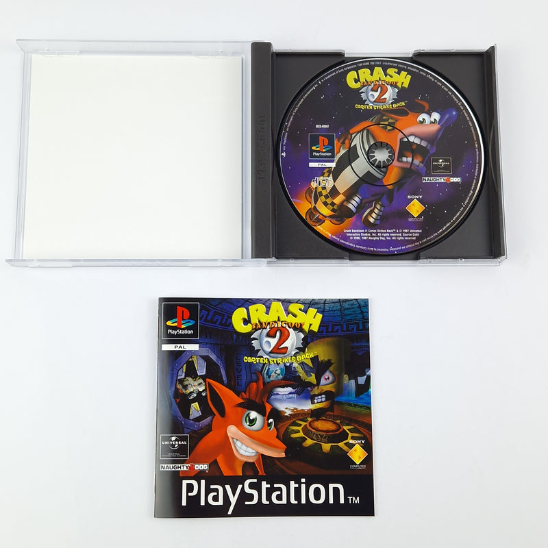 Playstation 1 Spiel : Crash Bandicoot 2 Cortex Strikes Back - PS1 PSX OVP