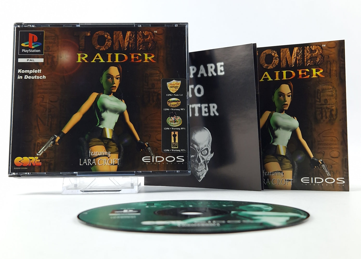 Playstation 1 game: Tomb Raider featuring Lara Croft - OVP Double Case PS1 PSX