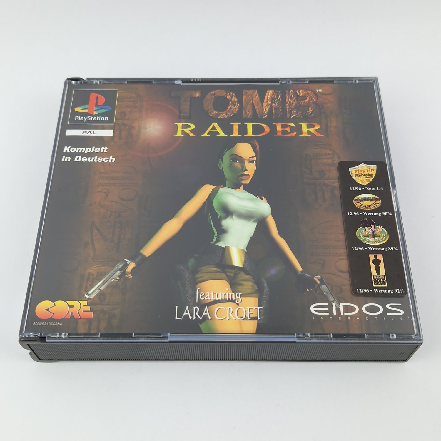 Playstation 1 game: Tomb Raider featuring Lara Croft - OVP Double Case PS1 PSX