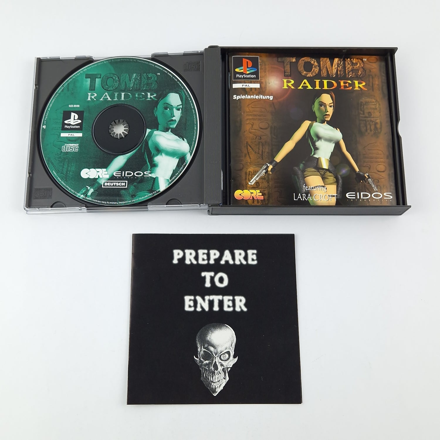 Playstation 1 game: Tomb Raider featuring Lara Croft - OVP Double Case PS1 PSX