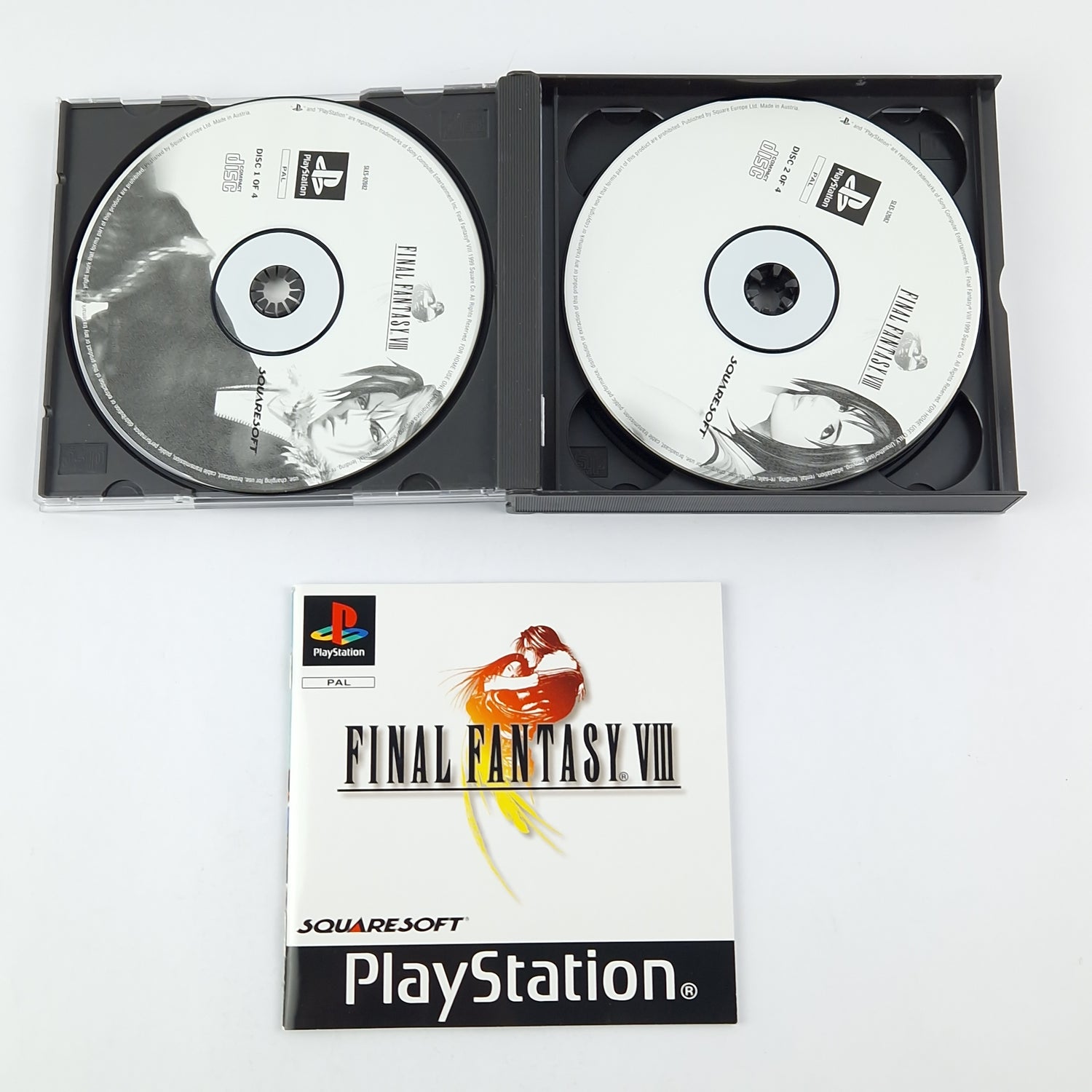 Playstation 1 Game: Final Fantasy VIII - OVP Double Case PS1 PSX Psone PAL FF8