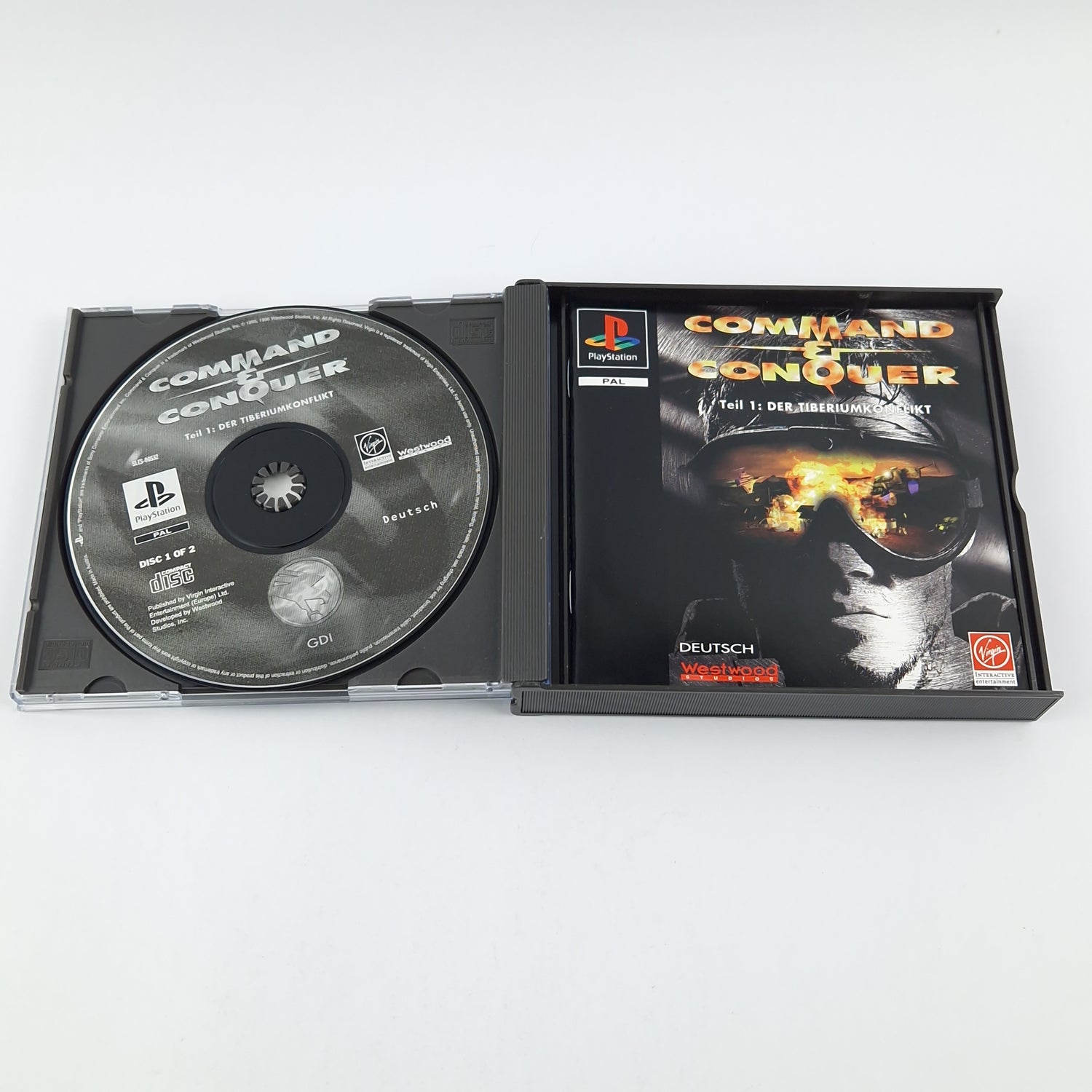 Playstation 1 Game: Command & Conquer Part 1 - OVP Double Case PS1 PSX Psone