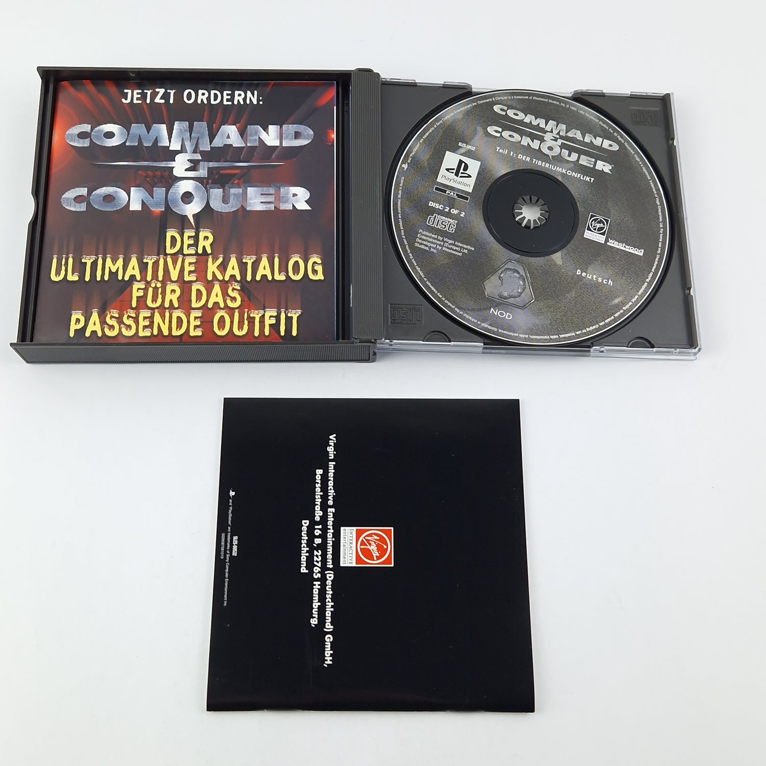 Playstation 1 Game: Command & Conquer Part 1 - OVP Double Case PS1 PSX Psone