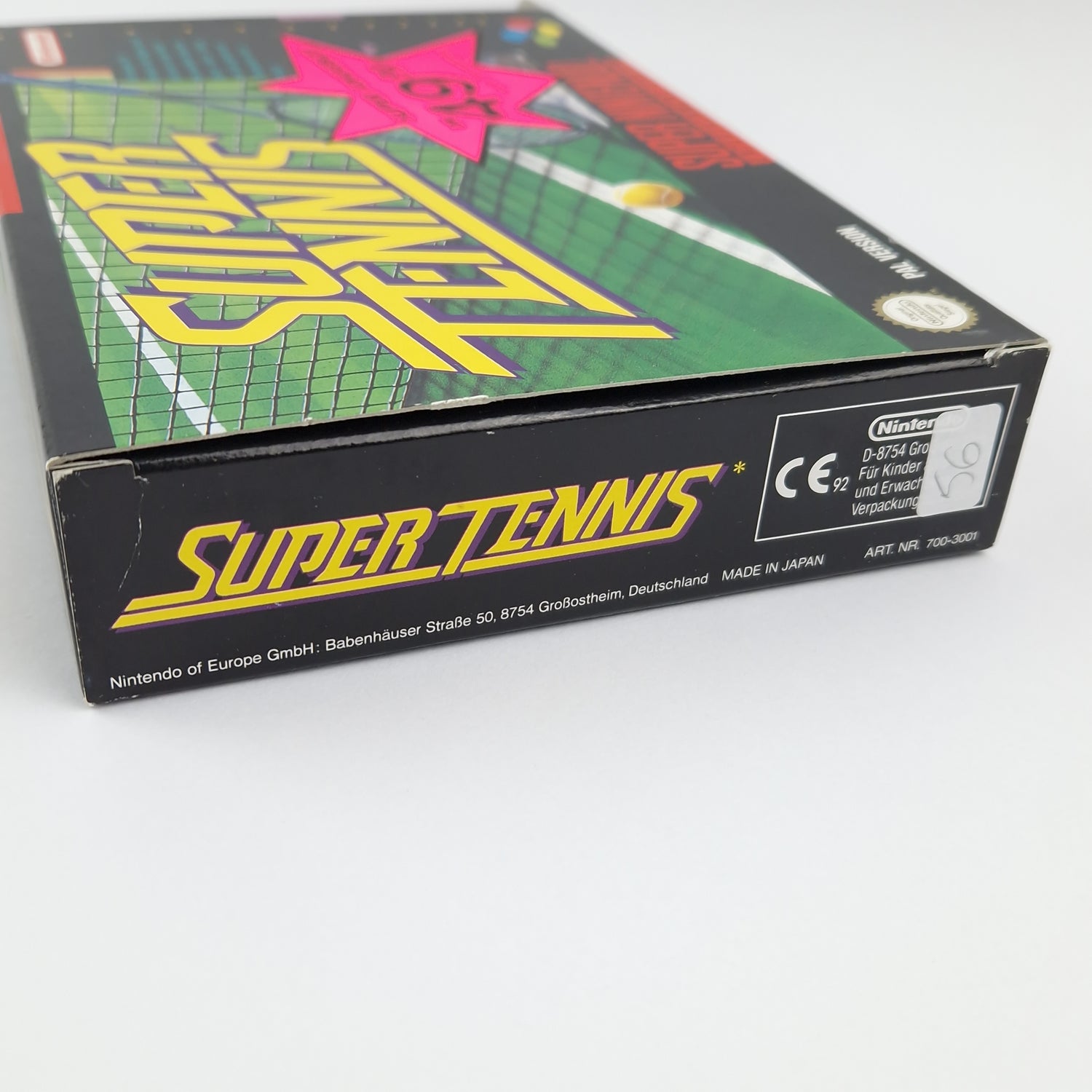 Super Nintendo Game: Super Tennis - SNES Module Instructions OVP cib / PAL Sport