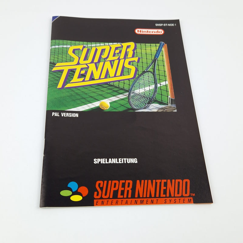 Super Nintendo Spiel : Super Tennis - SNES Modul Anleitung OVP cib / PAL Sport