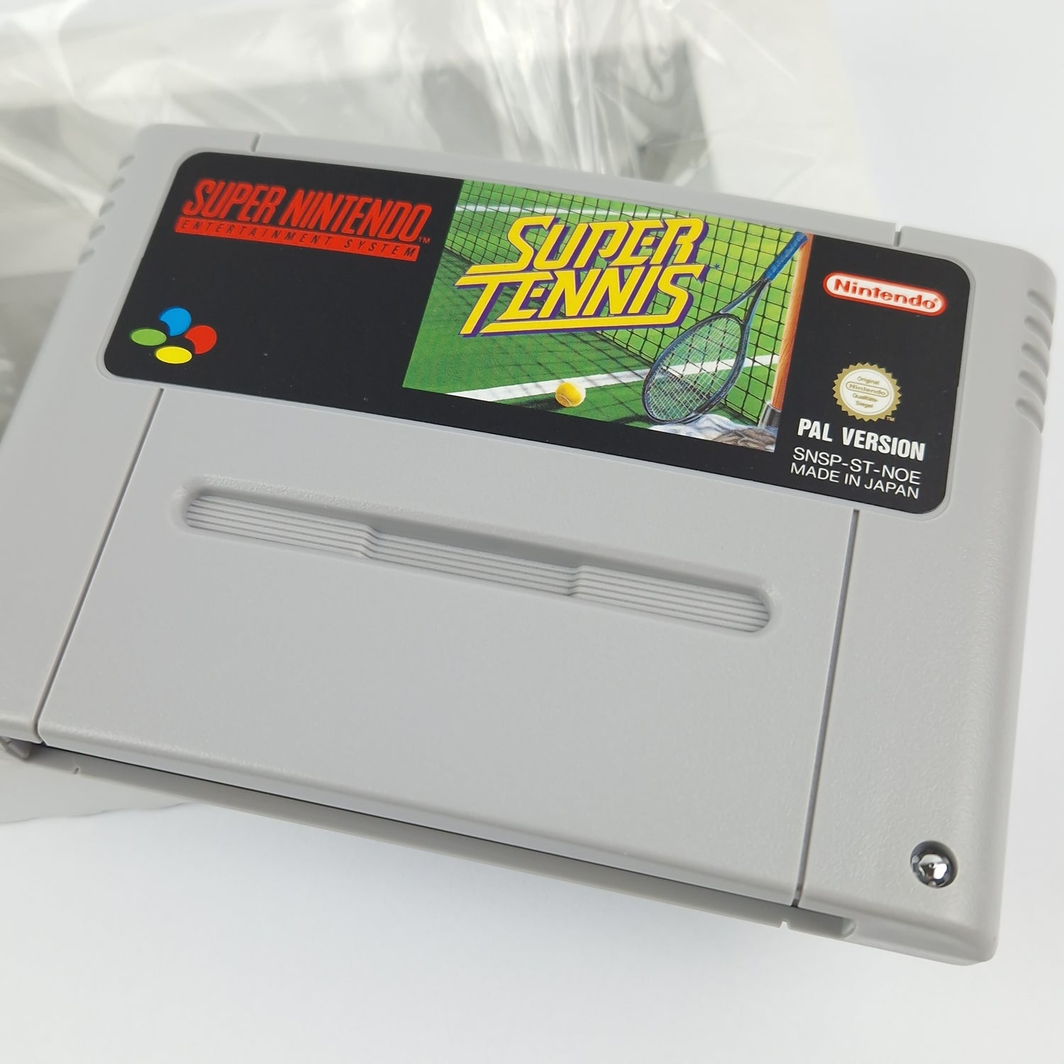 Super Nintendo Game: Super Tennis - SNES Module Instructions OVP cib / PAL Sport