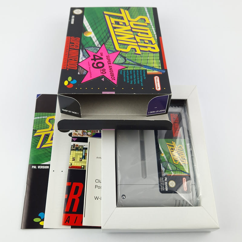 Super Nintendo Spiel : Super Tennis - SNES Modul Anleitung OVP cib / PAL Sport