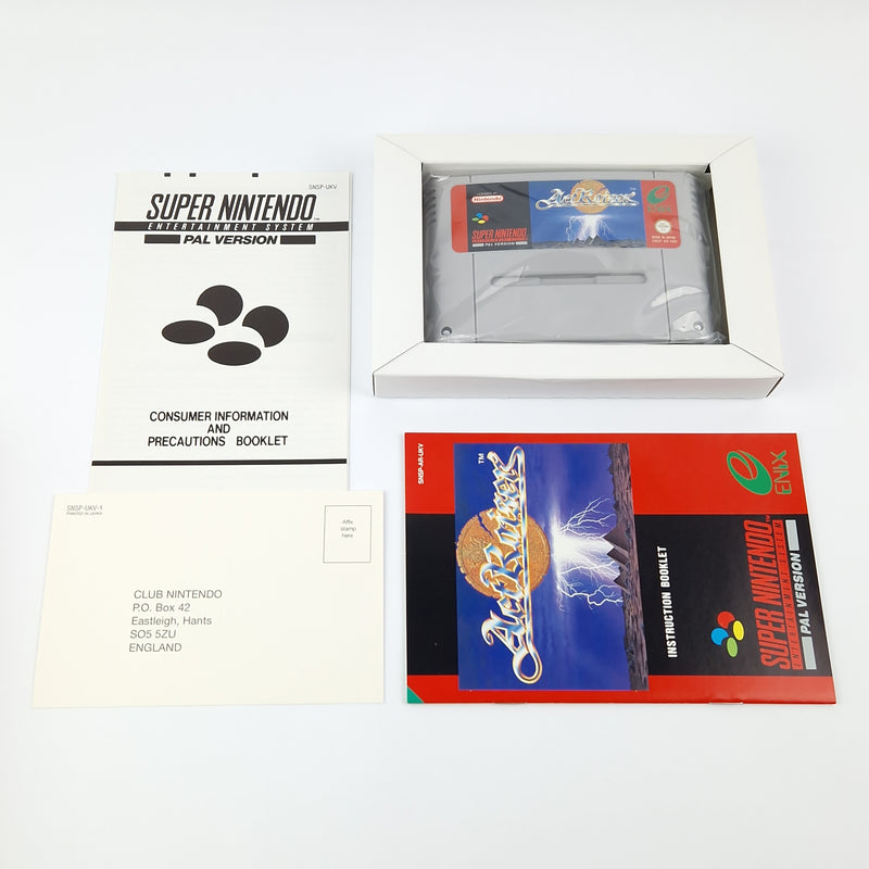 Super Nintendo game: Act Raiser - SNES module instructions OVP cib / PAL UKV