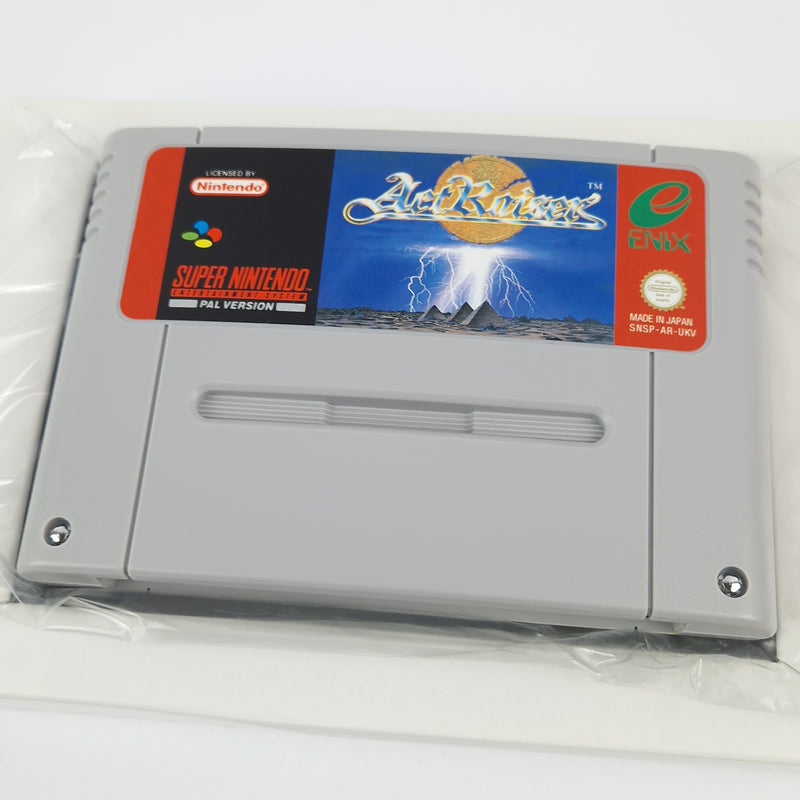 Super Nintendo game: Act Raiser - SNES module instructions OVP cib / PAL UKV