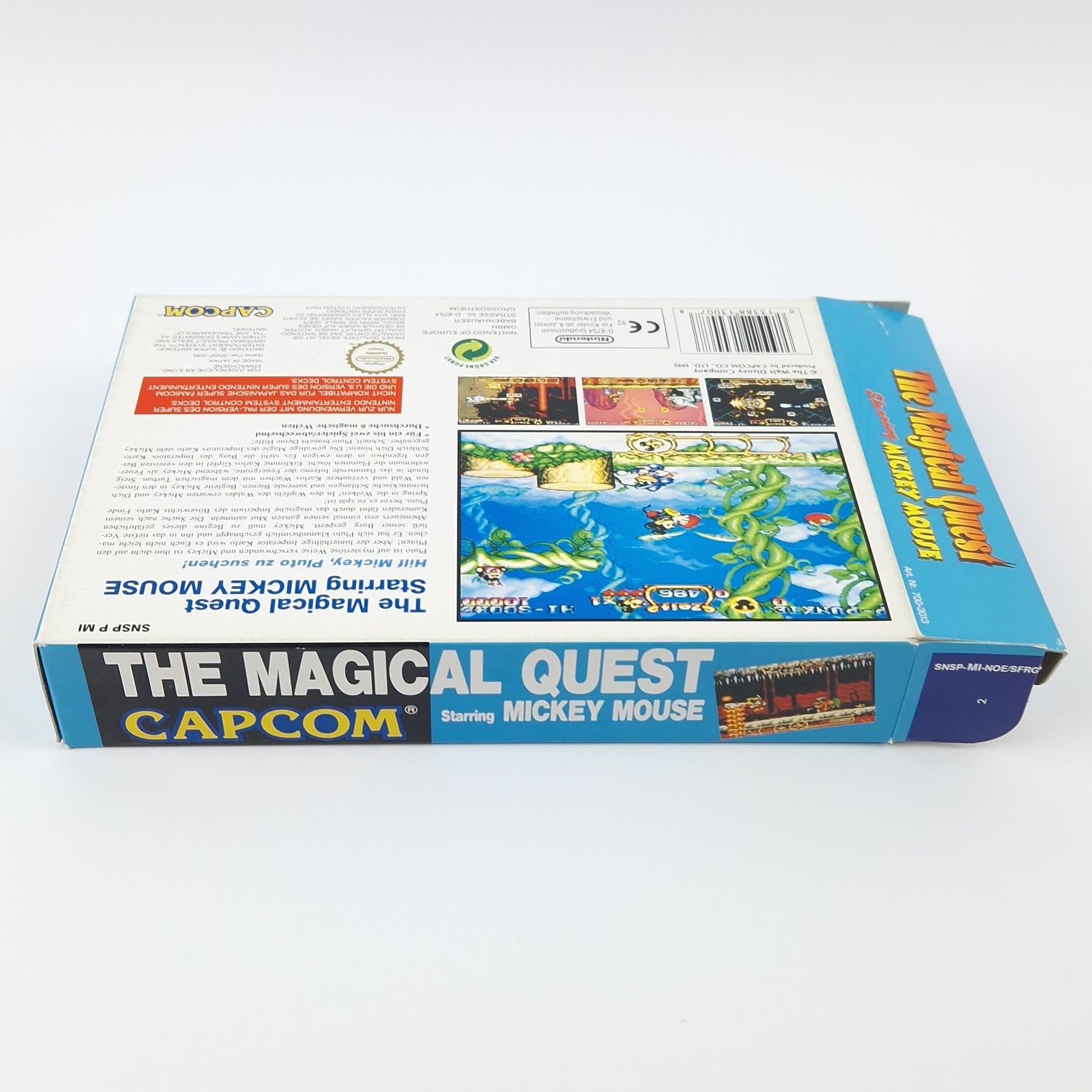 Super Nintendo Game: The Magical Quest Mickey M - SNES Module Instructions OVP cib