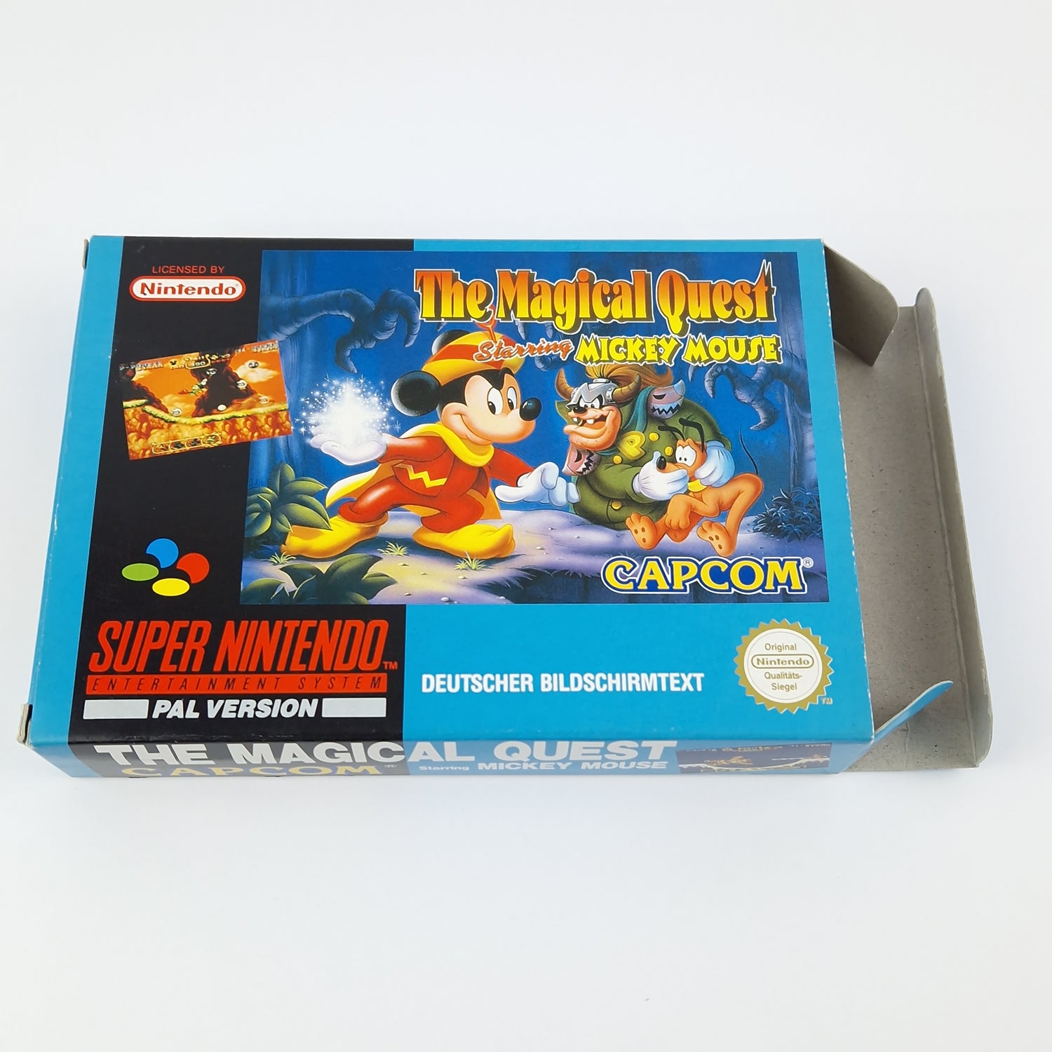 Super Nintendo Game: The Magical Quest Mickey M - SNES Module Instructions OVP cib