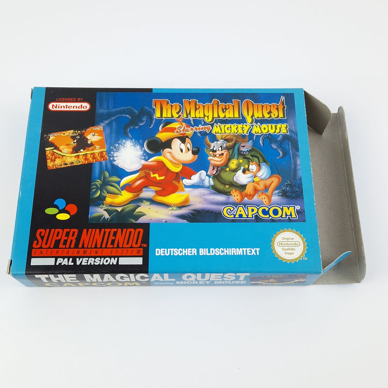 Super Nintendo Spiel : The Magical Quest Mickey M - SNES Modul Anleitung OVP cib