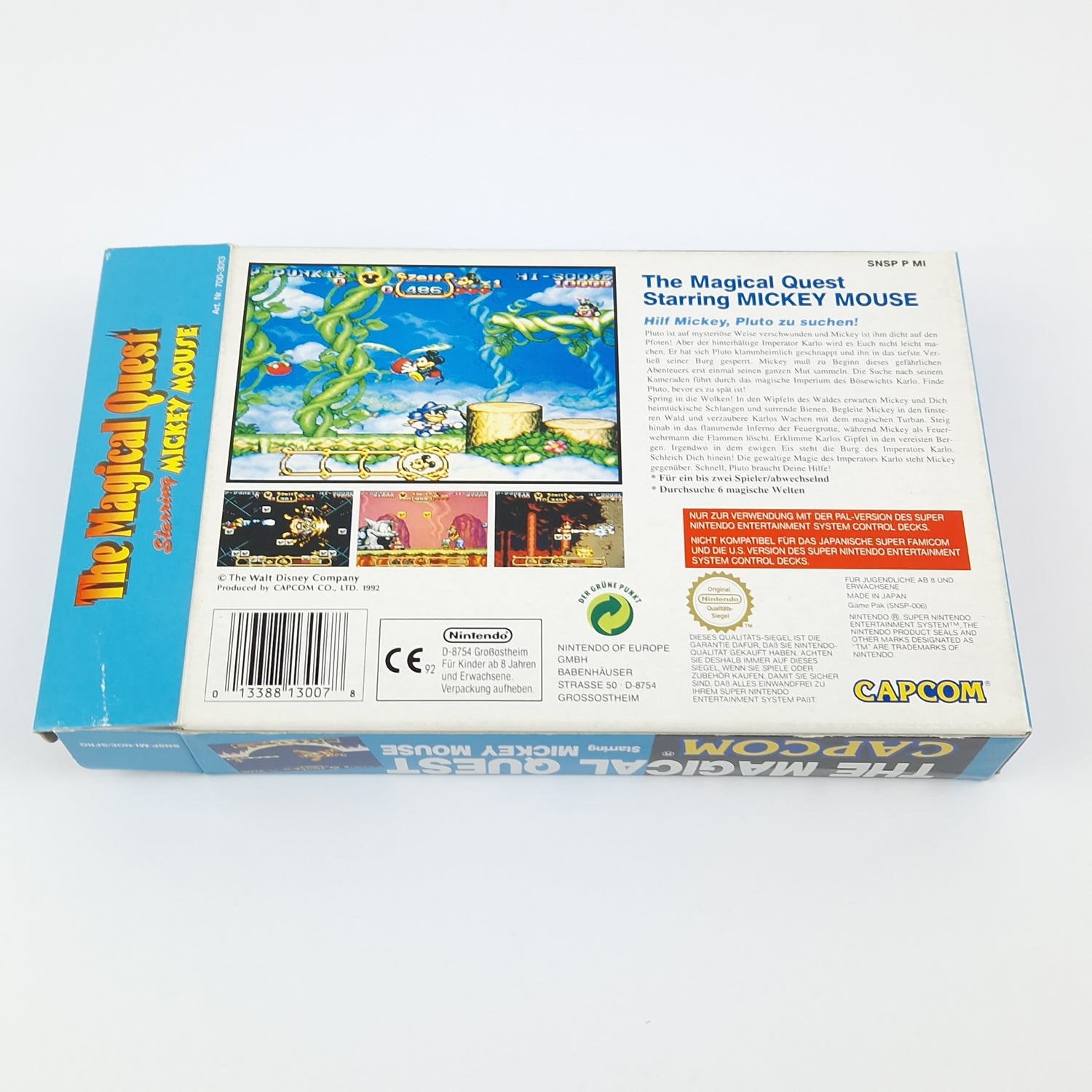 Super Nintendo Spiel : The Magical Quest Mickey M - SNES Modul Anleitung OVP cib