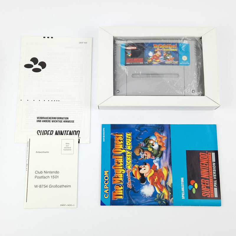 Super Nintendo Spiel : The Magical Quest Mickey M - SNES Modul Anleitung OVP cib