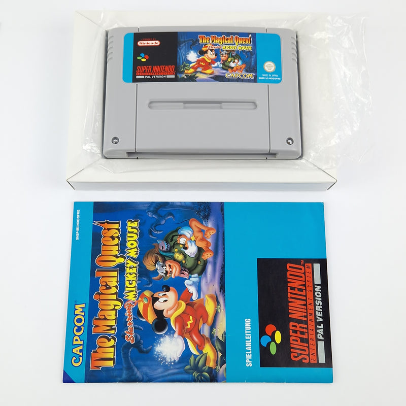 Super Nintendo Game: The Magical Quest Mickey M - SNES Module Instructions OVP cib