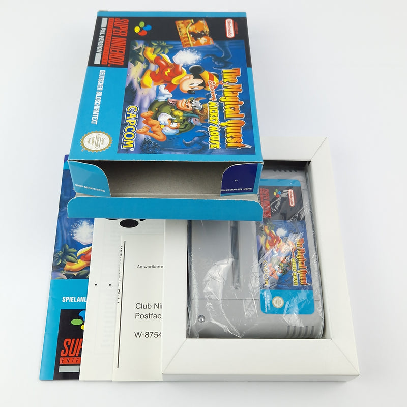 Super Nintendo Spiel : The Magical Quest Mickey M - SNES Modul Anleitung OVP cib