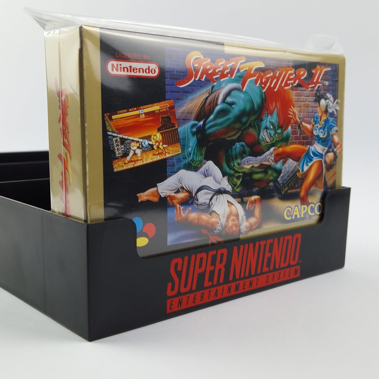 Super Nintendo game: Street Fighter II - SNES module instructions OVP cib / PAL