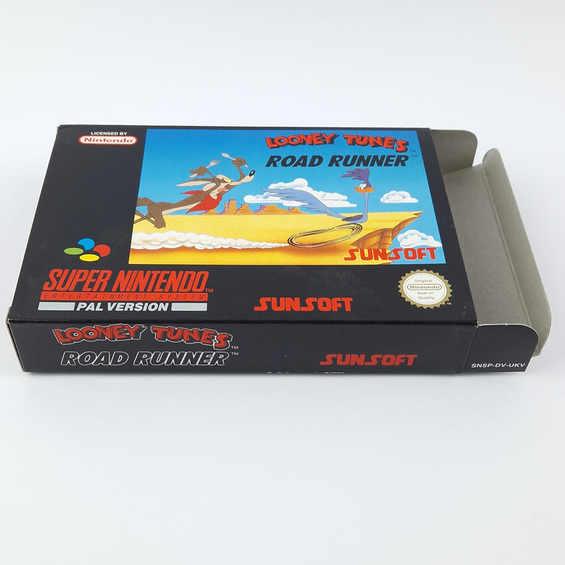 Super Nintendo Game: Looney Tunes Road Runner - SNES Module Instructions OVP cib