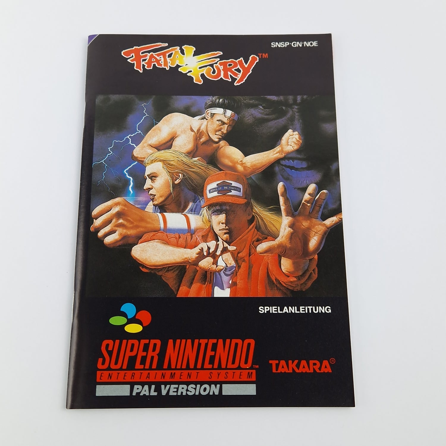 Super Nintendo Spiel : Fatal Fury - SNES Modul Anleitung OVP cib / PAL Version