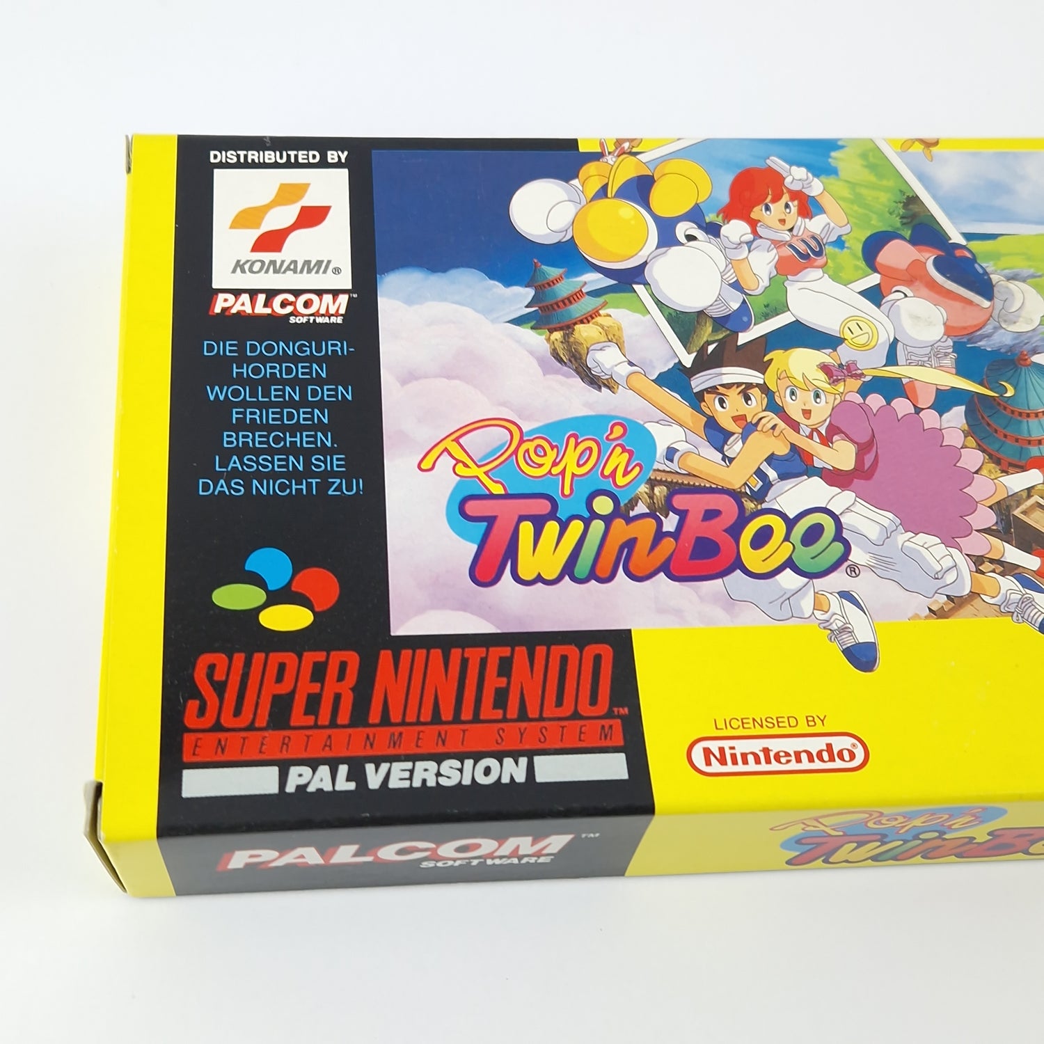 Super Nintendo game: Pop'n TwinBee - SNES module instructions OVP cib / PAL NOE